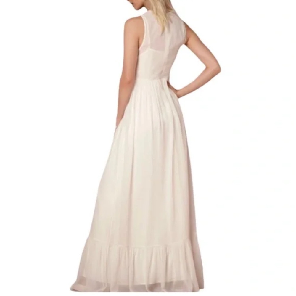 BHLDN twelfth st jessalyn white sleeveless maxi bridal dress size 4 - Picture 5 of 15